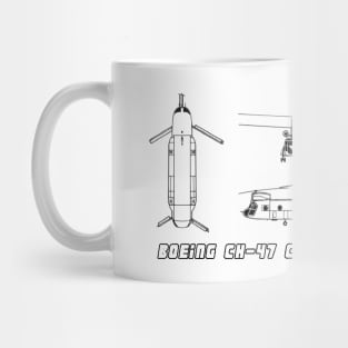 Boeing CH-47 Chinook (black) Mug